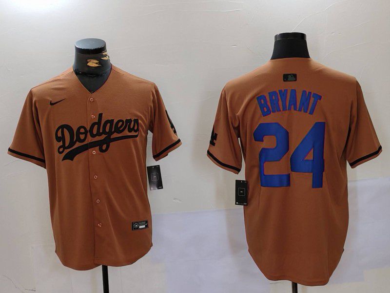 Men Los Angeles Dodgers #24 Bryant army green joint name 2024 Nike MLB Jersey style 4->los angeles dodgers->MLB Jersey